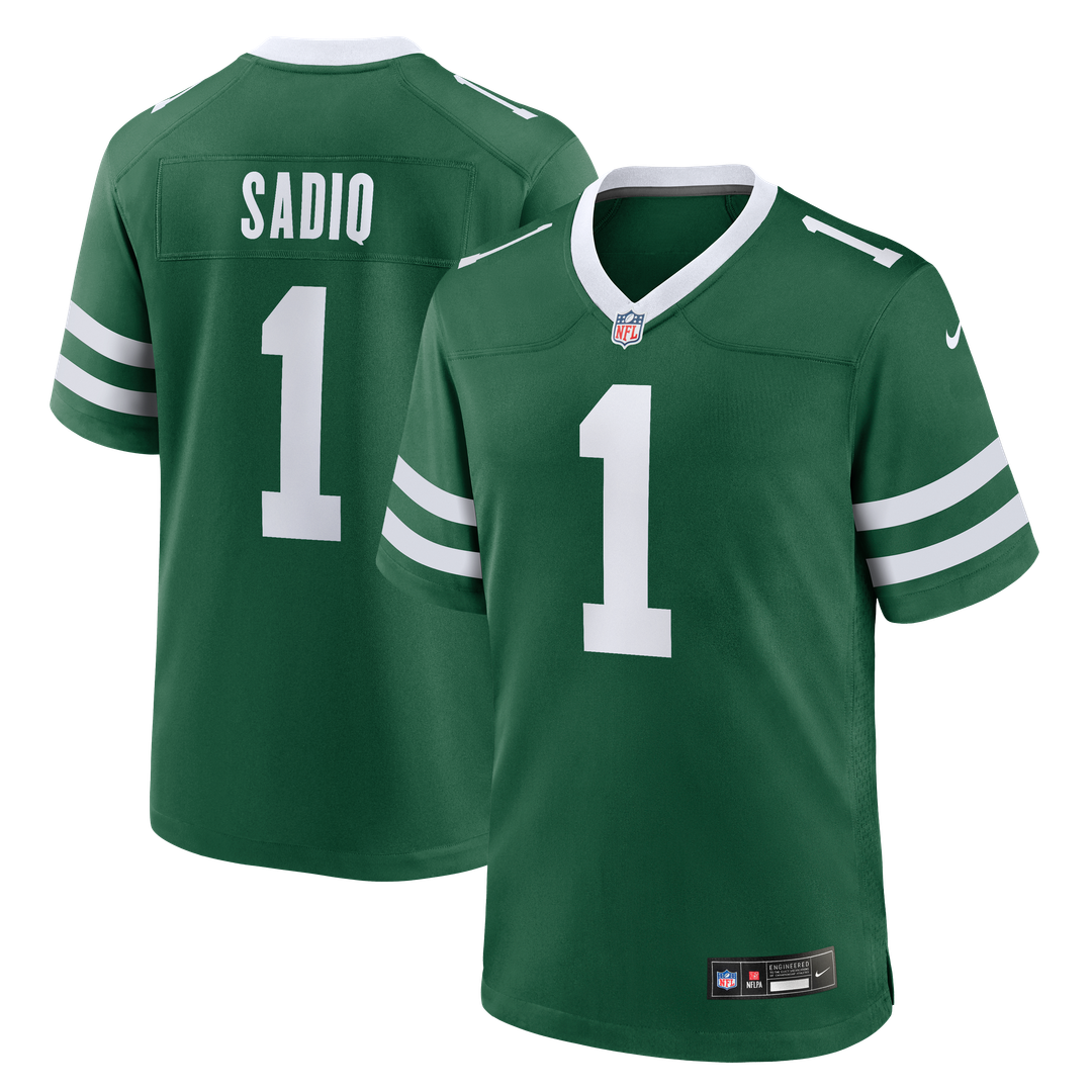 New York Jets Kenyon Sadiq Nike Green Team Game Jersey