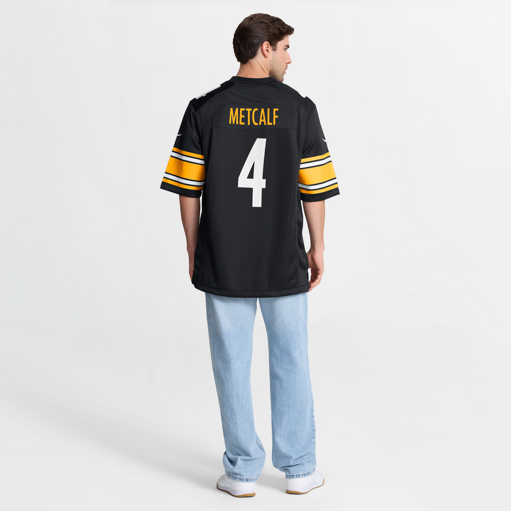 Pittsburgh Steelers DK Metcalf Nike Black Game Player Jersey