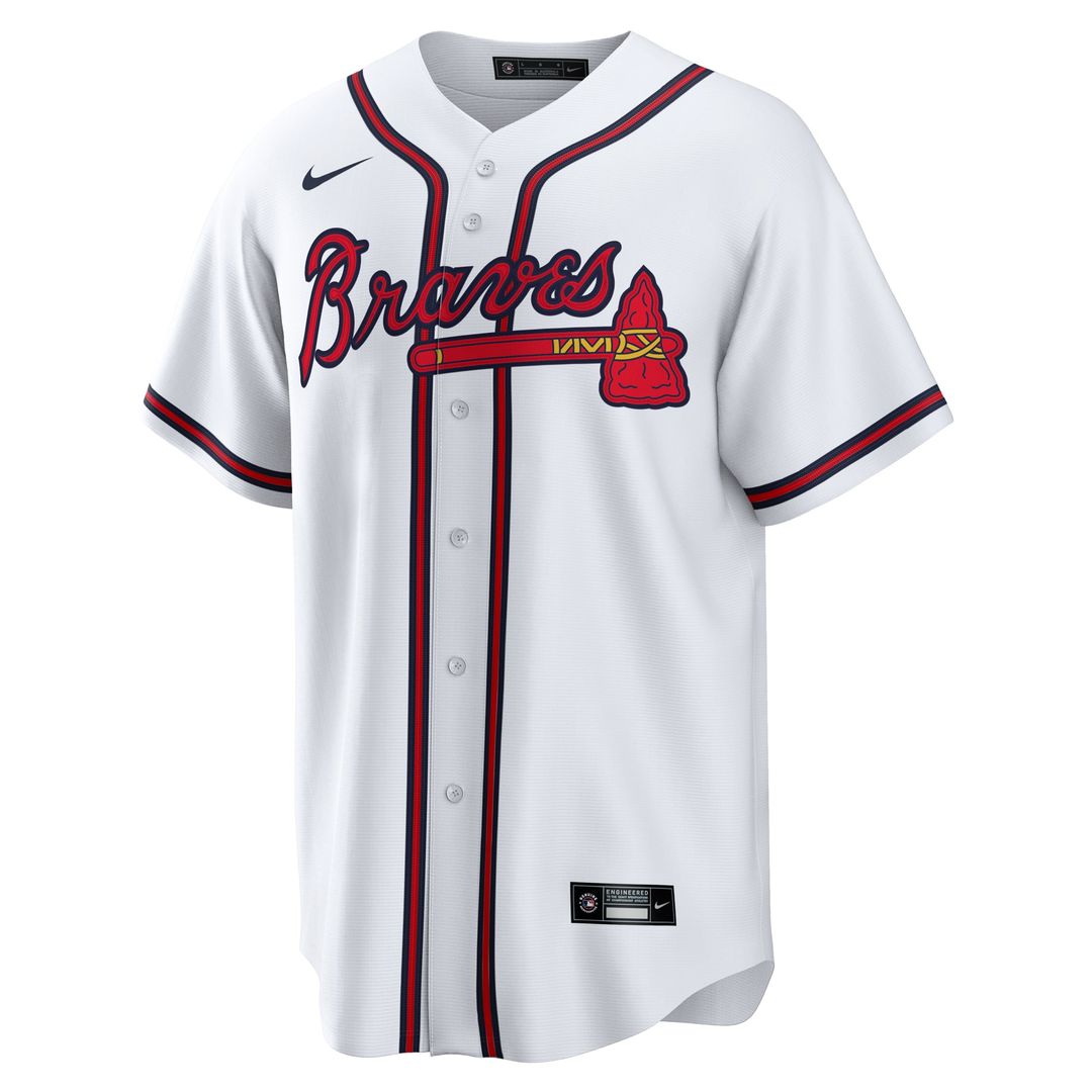 Atlanta Braves Reynaldo Lopez Nike White Home Replica Jersey