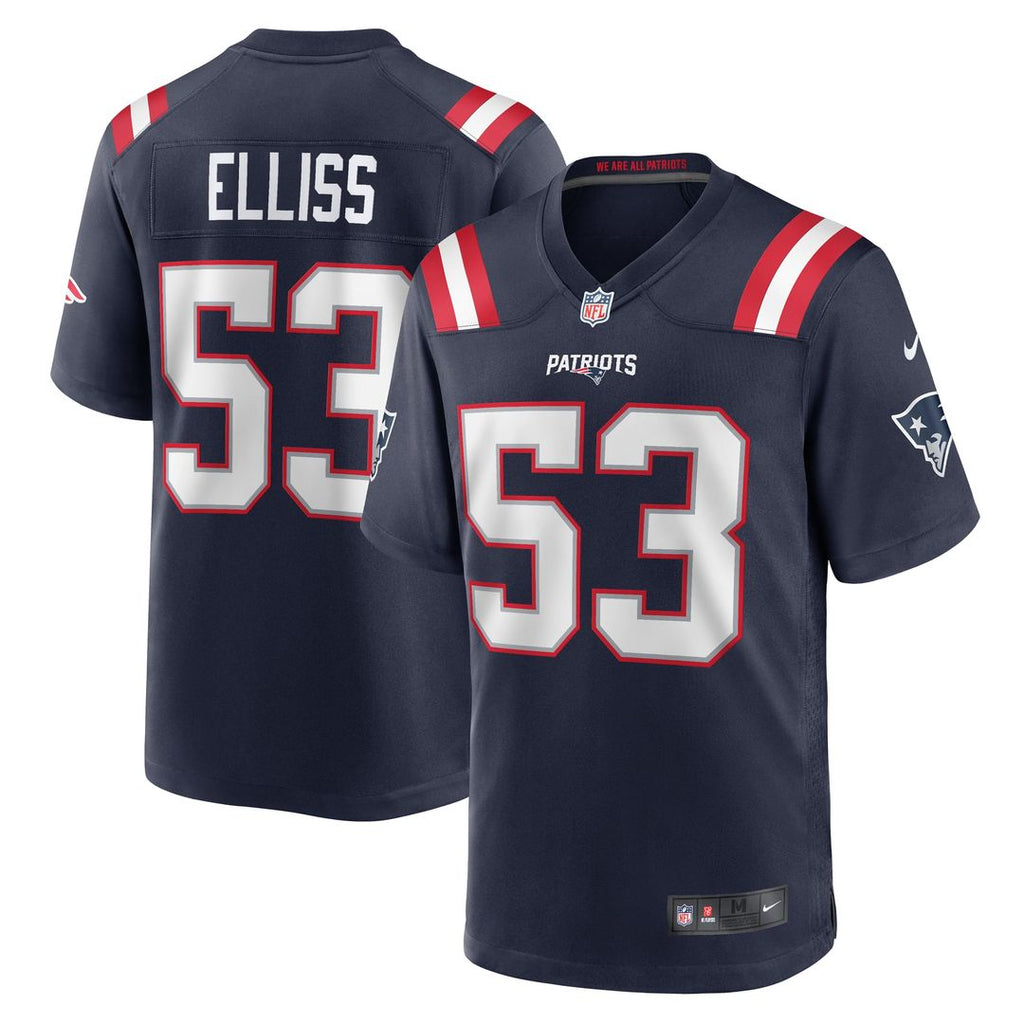 New England Patriots Christian Elliss Nike Navy Game Jersey