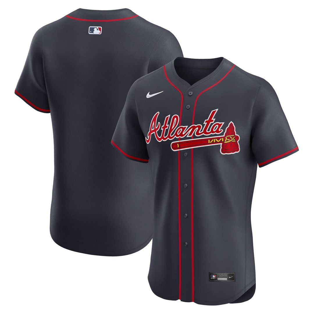 Atlanta Braves Nike Navy Alternate Elite Jersey