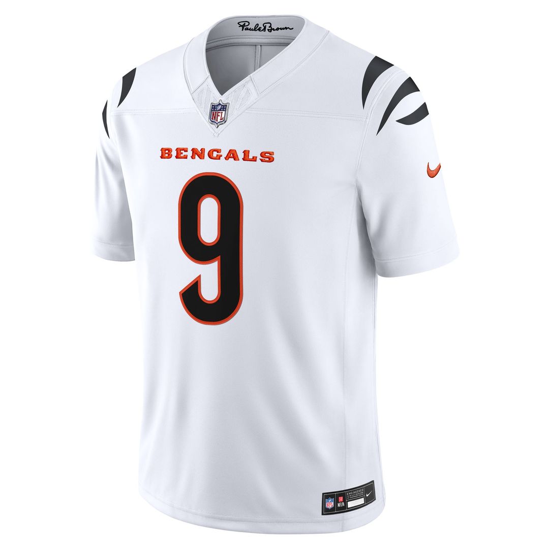 Cincinnati Bengals Joe Burrow Nike Orange Alternate Vapor F.U.S.E. Stitched Limited Jersey
