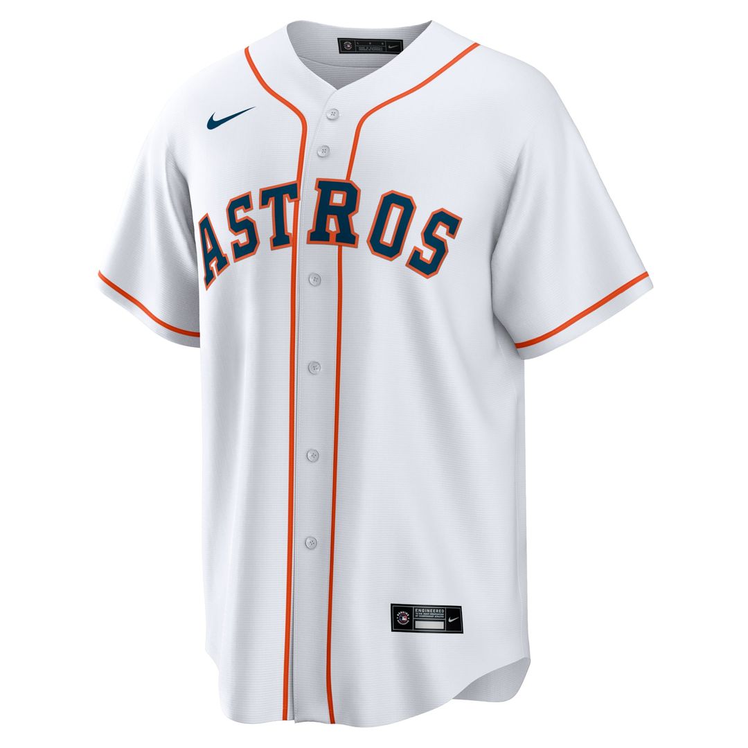 Houston Astros Nike White Home Replica Team Jersey