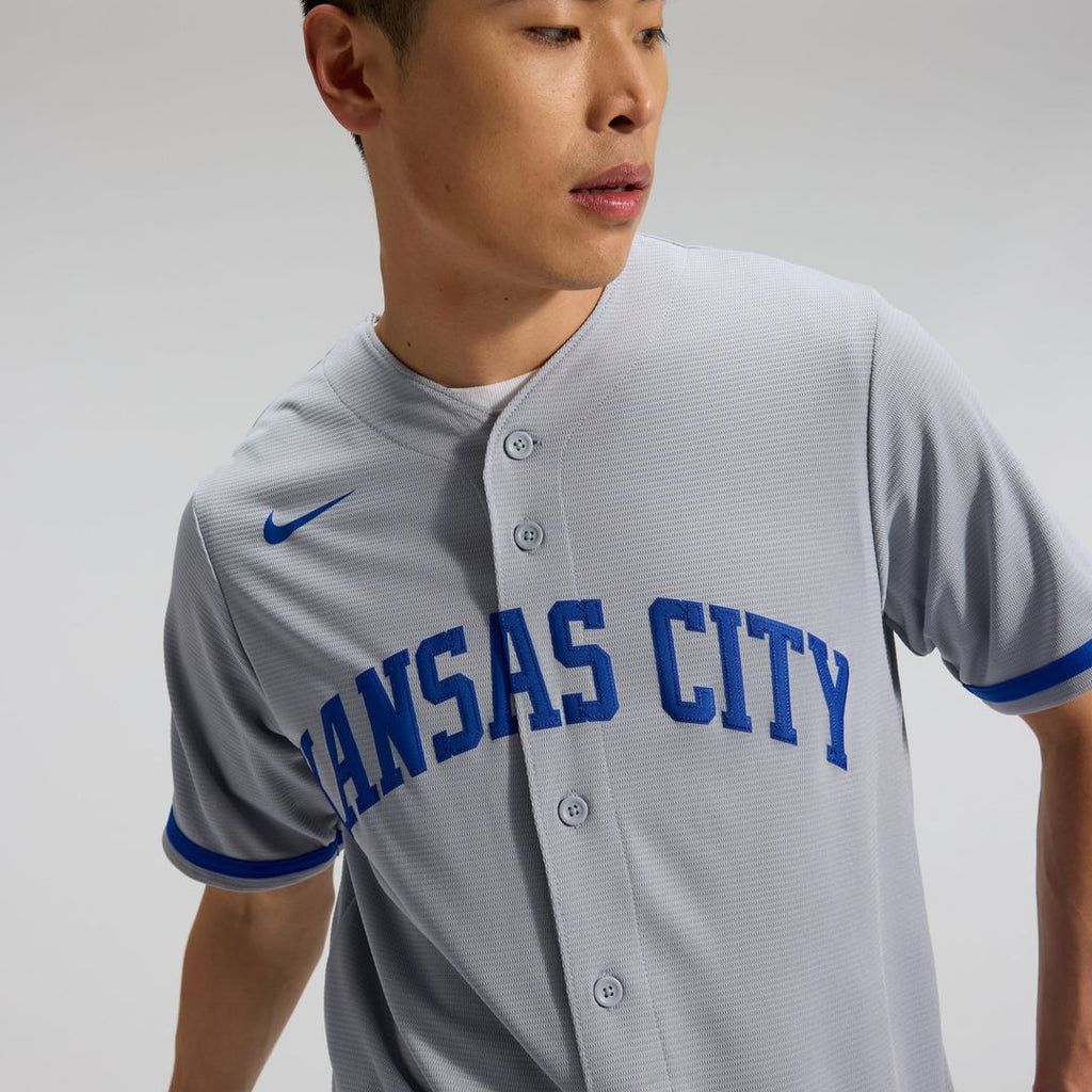 Kansas City Royals Bobby Witt Jr. Nike Gray Road Replica Jersey