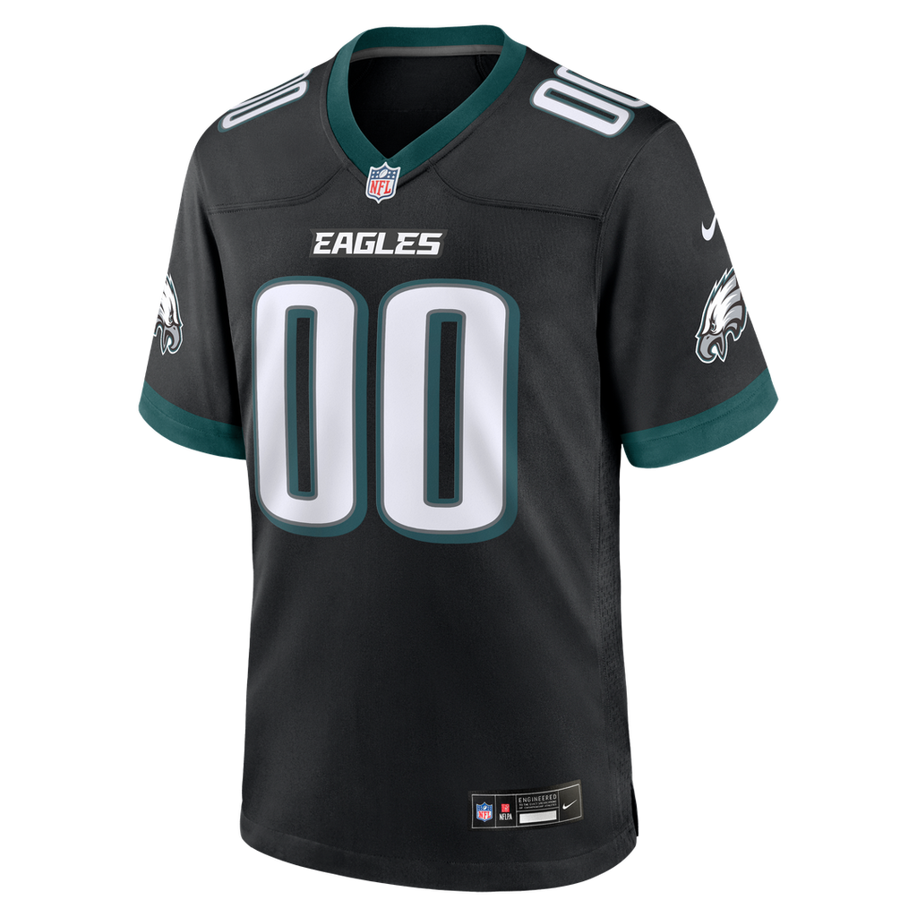 Philadelphia Eagles Nike White White Custom Game Jersey