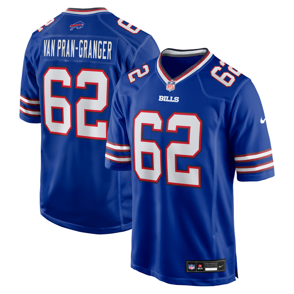 Buffalo Bills Sedrick Van Pran-Granger Nike Royal Game Jersey