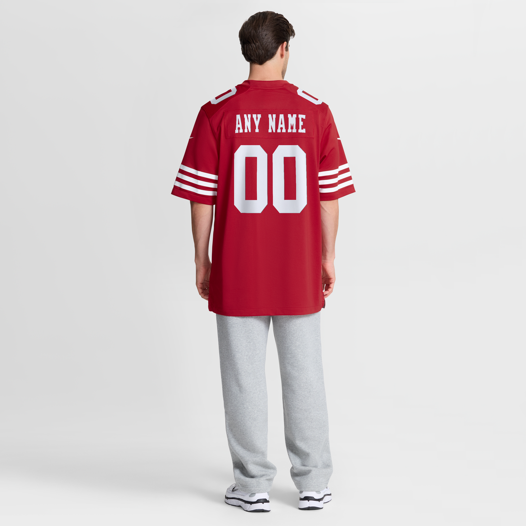 San Francisco 49ers Nike Scarlet 80th Anniversary Alternate Custom Game Jersey