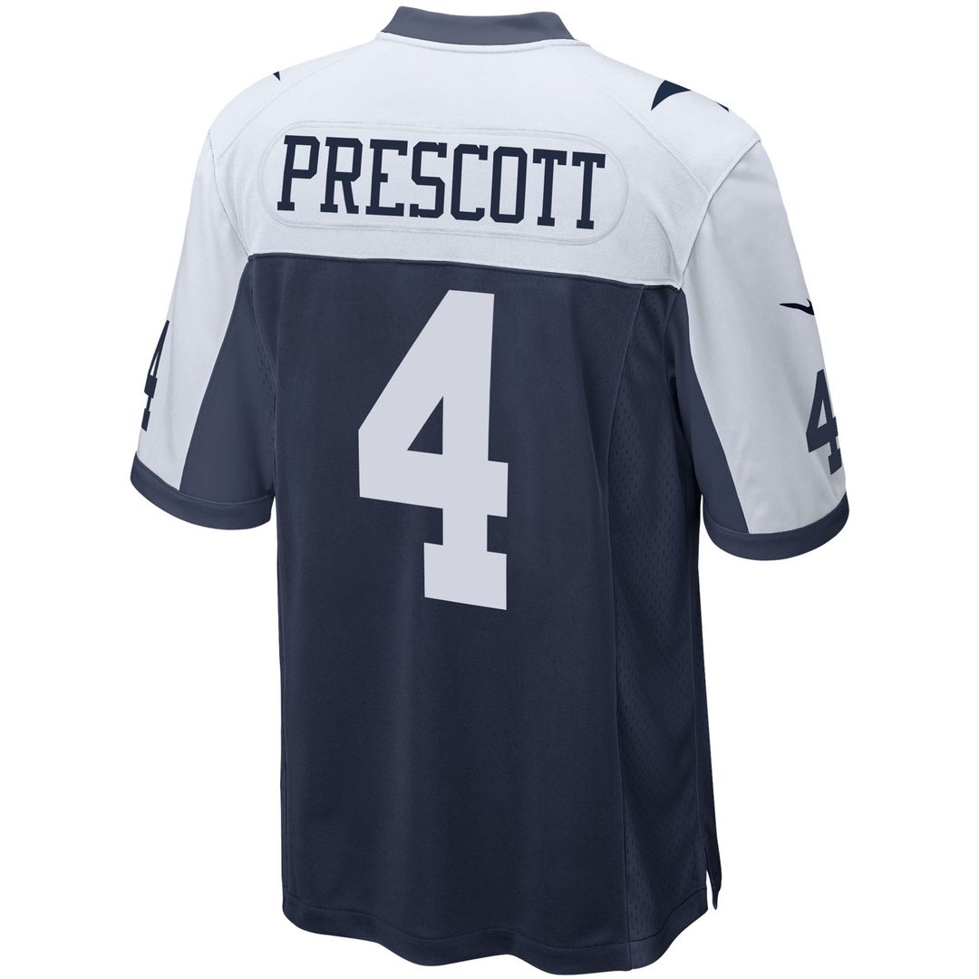 Dallas Cowboys Dak Prescott Nike Navy Alternate Game Team Jersey