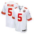Kansas City Chiefs Mansoor Delane Nike White Game Jersey
