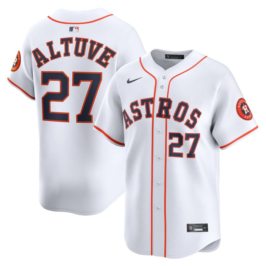 Houston Astros Jose Altuve Nike White Home Limited Player Jersey