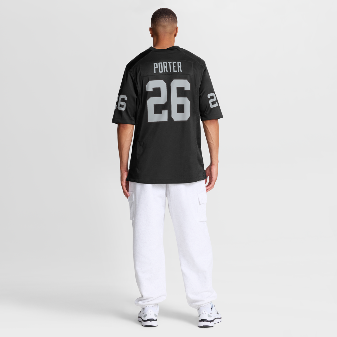 Las Vegas Raiders Darien Porter Nike Black Team Game Jersey