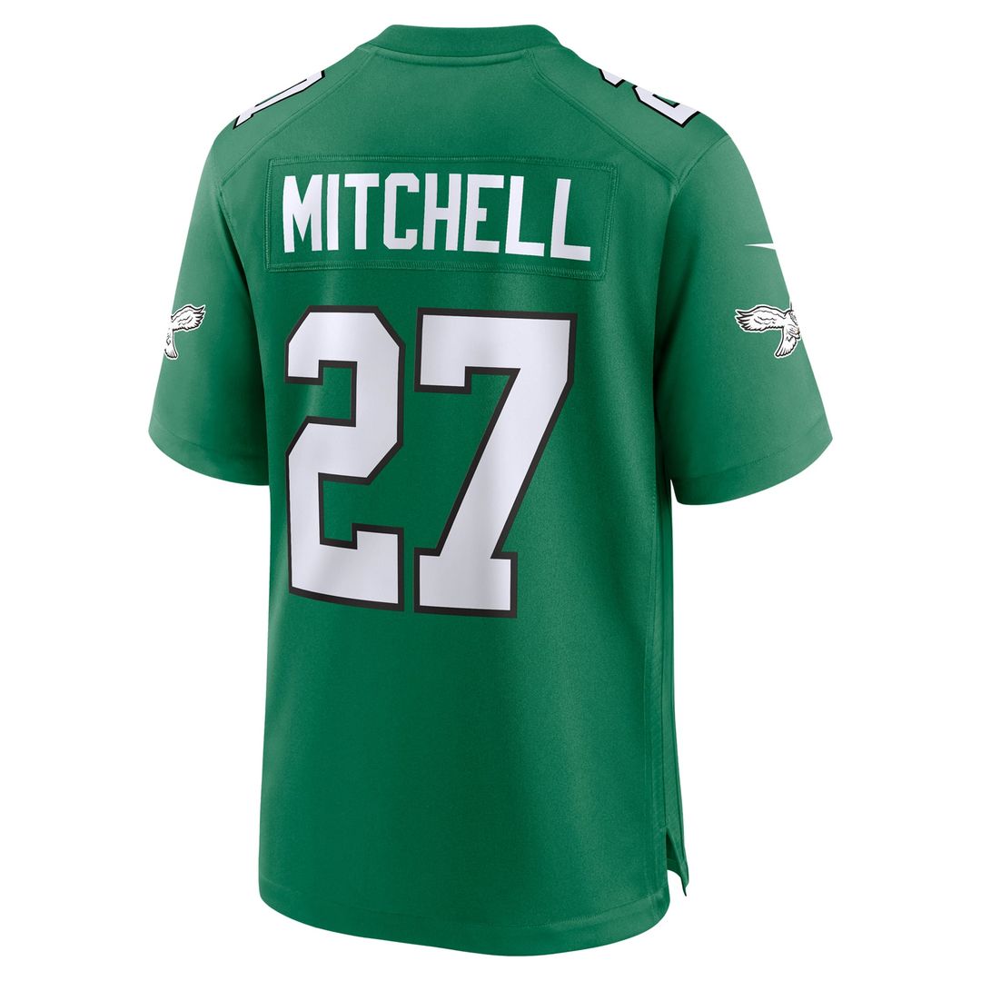 Philadelphia Eagles Quinyon Mitchell Nike Midnight Green Team Game Jersey