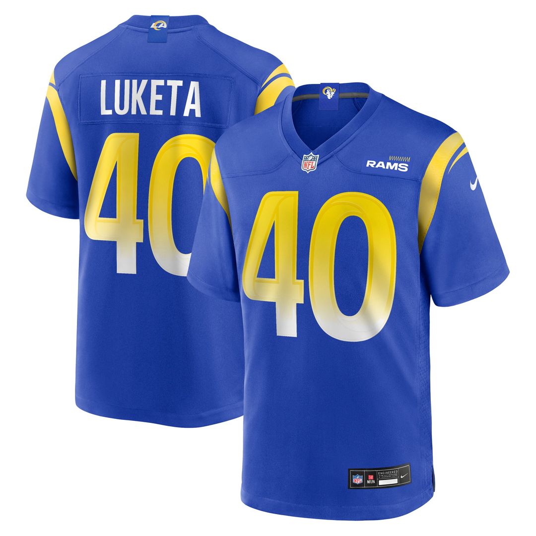 Los Angeles Rams Jesse Luketa Nike Royal Team Game Jersey
