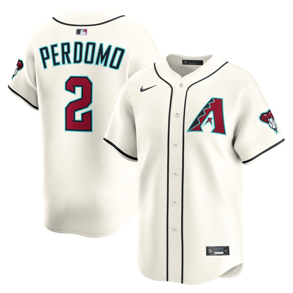 Arizona Diamondbacks Geraldo Perdomo Nike Cream Home Limited Player Jersey
