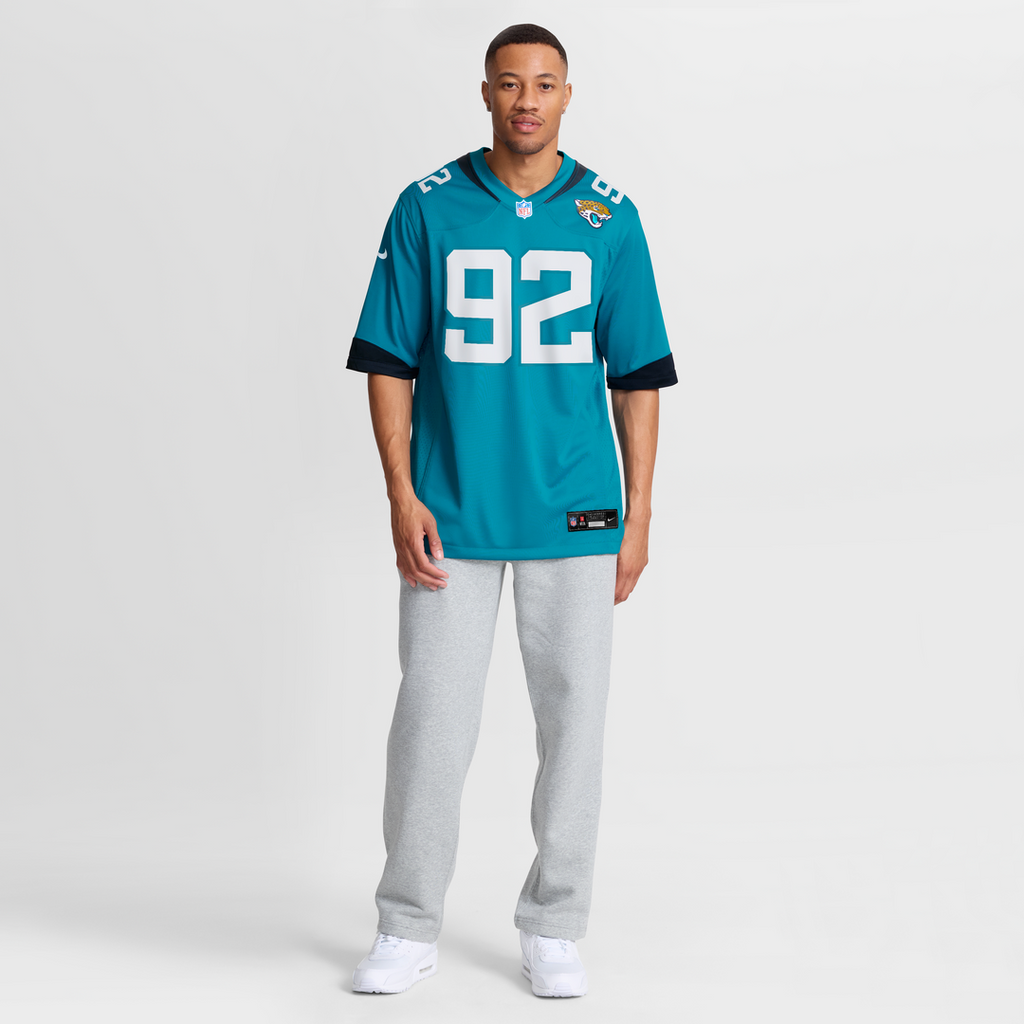 Jacksonville Jaguars Danny Striggow Nike Teal Team Game Jersey