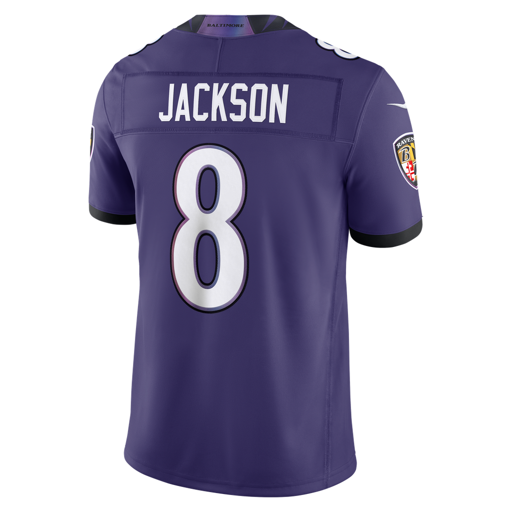 Baltimore Ravens Lamar Jackson Nike Purple Team Vapor F.U.S.E. Stitched Limited Jersey