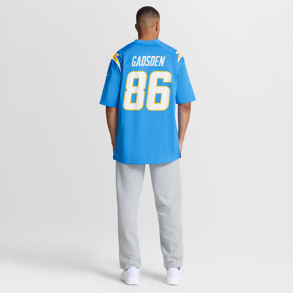 Los Angeles Chargers Oronde Gadsden Nike Powder Blue Team Game Jersey