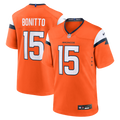 Denver Broncos Nik Bonitto Nike Orange Team Game Jersey