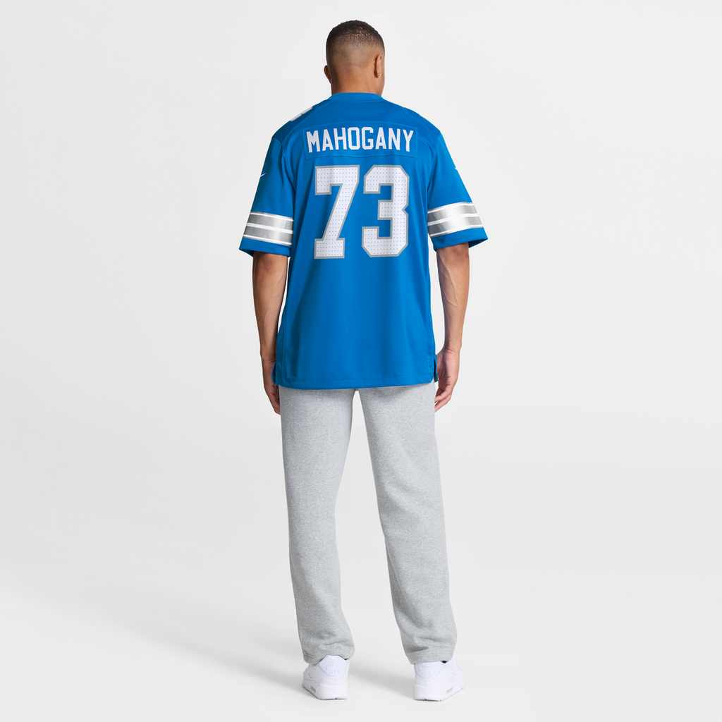 Detroit Lions Christian Mahogany Nike Blue Team Game Jersey