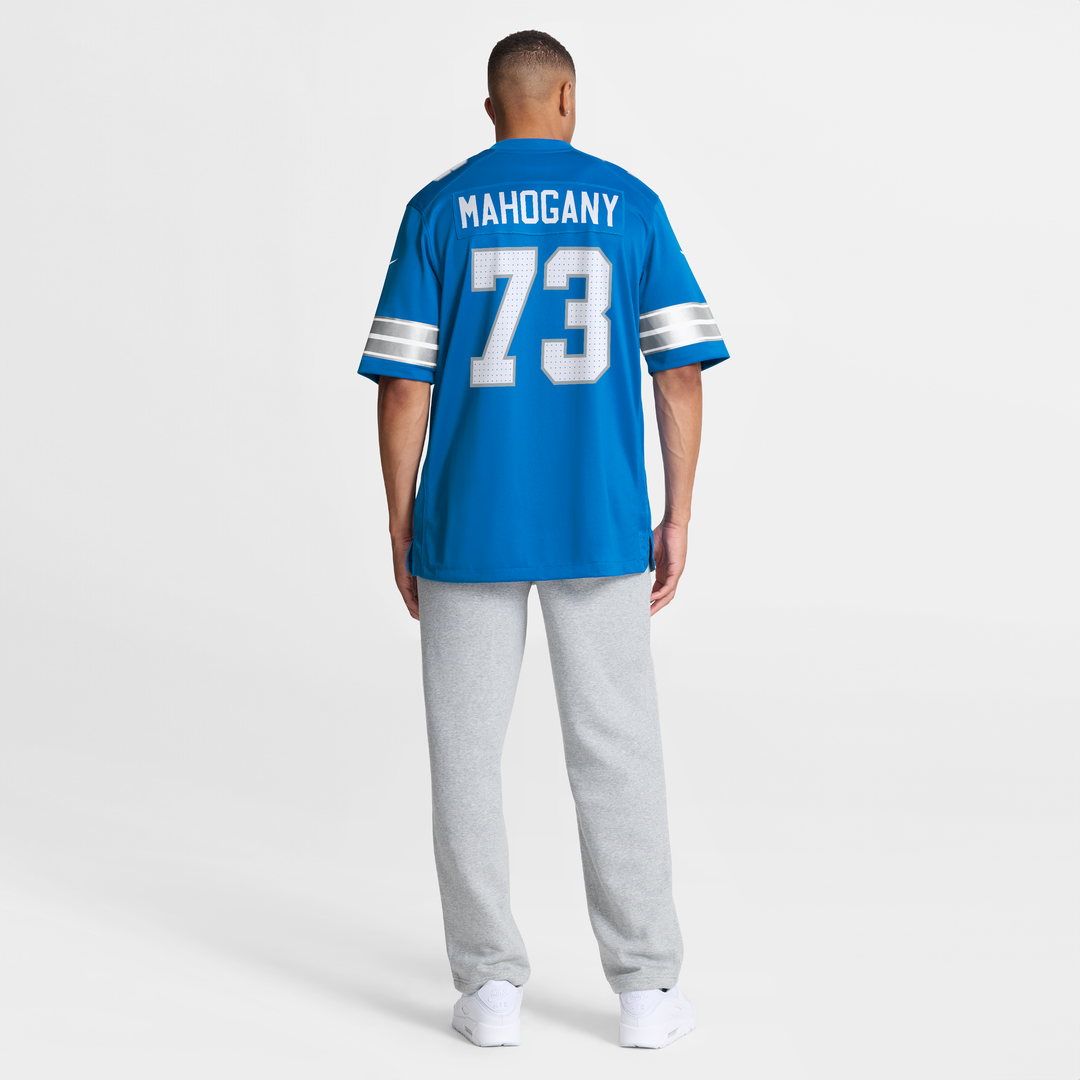 Detroit Lions Christian Mahogany Nike Blue Team Game Jersey
