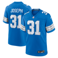 Detroit Lions Kerby Joseph Nike Blue Team Game Jersey