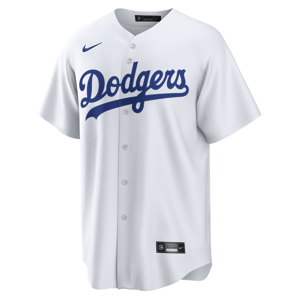 Los Angeles Dodgers Nike White Home Replica Custom Jersey