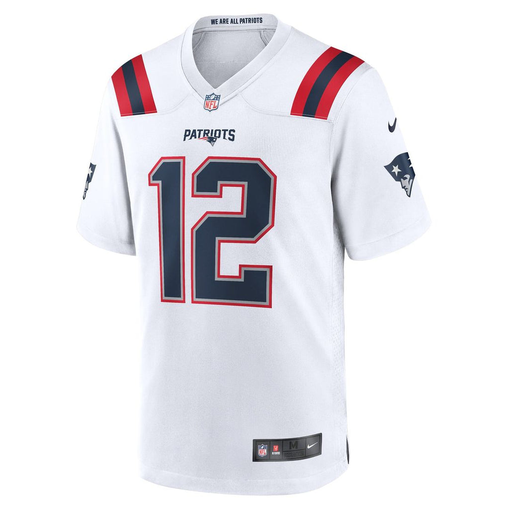 New England Patriots Tom Brady Nike White Retired Game Jersey