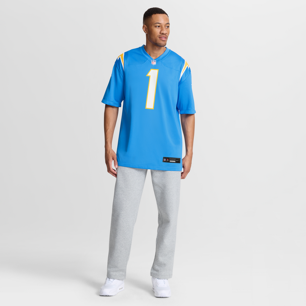 Los Angeles Chargers Quentin Johnston Nike Gold Alternate Charger Power Game Player Jersey