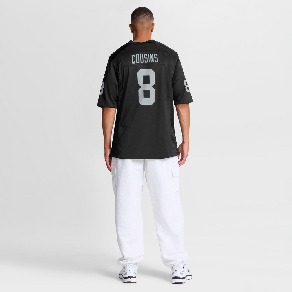 Las Vegas Raiders Kirk Cousins Nike Black Team Game Jersey