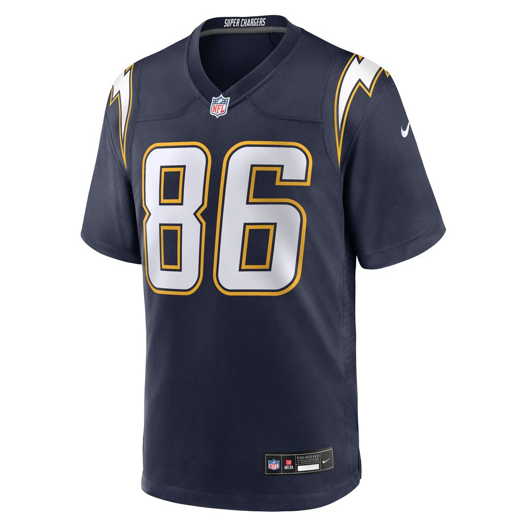 Los Angeles Chargers Oronde Gadsden Nike Powder Blue Team Game Jersey