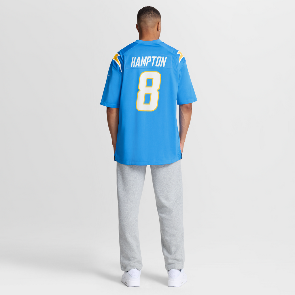 Los Angeles Chargers Omarion Hampton Nike Gold Alternate Charger Power Game Player Jersey