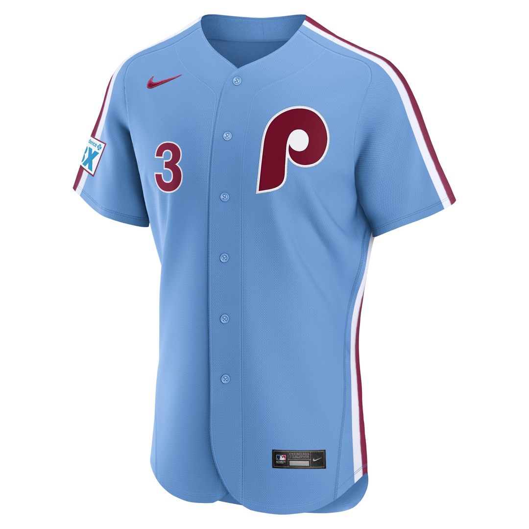 Philadelphia Phillies Bryce Harper Nike White Home Authentic Sponsor Patch Jersey
