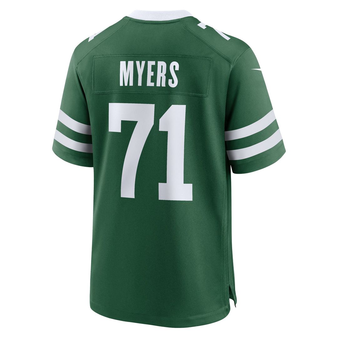 New York Jets Josh Myers Nike Legacy Green Team Game Jersey
