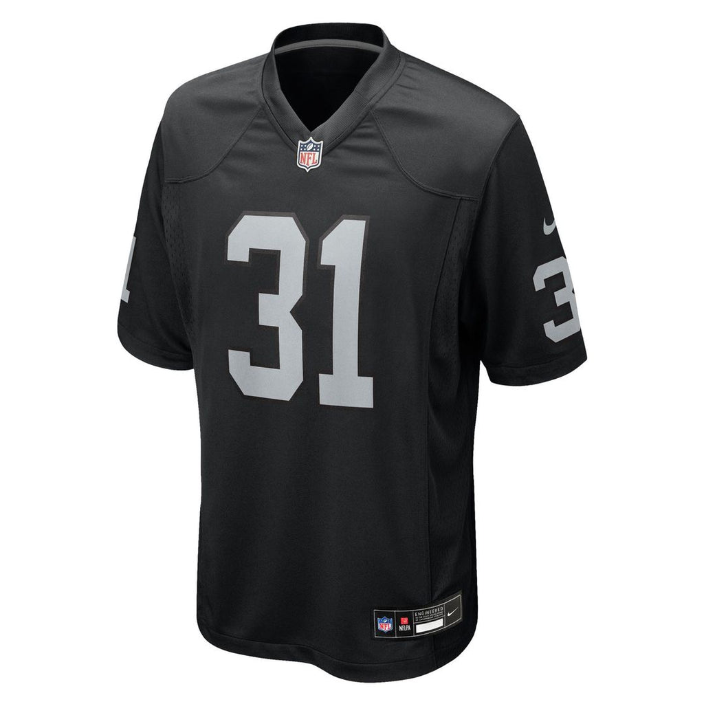 Las Vegas Raiders Raheem Mostert Nike Black Team Game Jersey