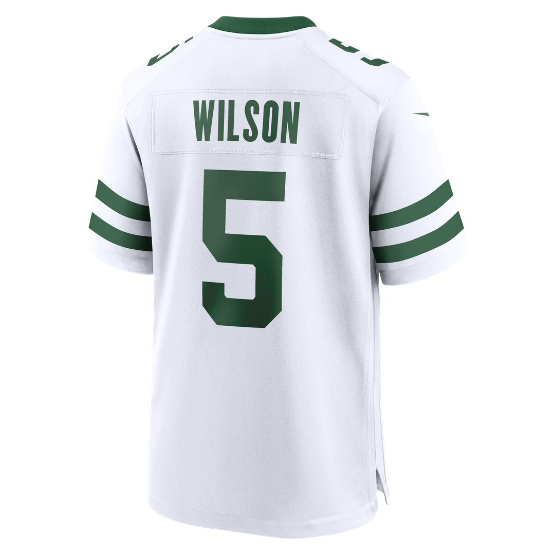 New York Jets Garrett Wilson Nike Legacy Green Game Jersey