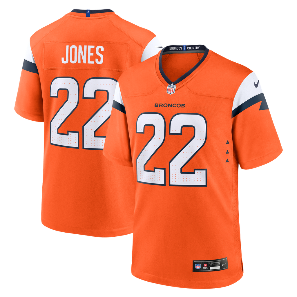 Denver Broncos Brandon Jones Nike Orange Team Game Jersey