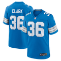 Detroit Lions Chuck Clark Nike Blue Team Game Jersey