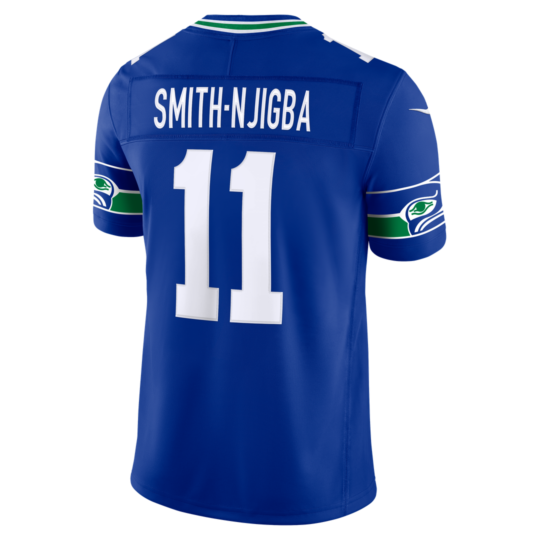 Seattle Seahawks Jaxon Smith-Njigba Nike White Vapor F.U.S.E. Stitched Limited Jersey