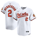 Baltimore Orioles Gunnar Henderson Nike White Home Limited Player Jersey