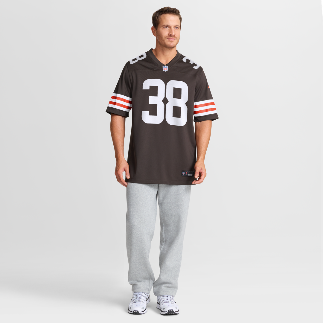 Cleveland Browns Jaleel McLaughlin Nike Brown Team Game Jersey