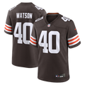 Cleveland Browns Nathaniel Watson Nike Brown Team Game Jersey