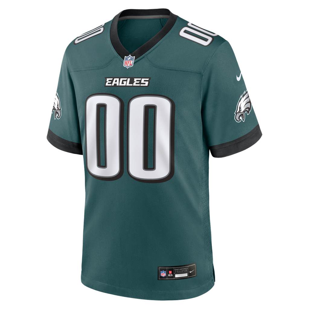 Philadelphia Eagles Nike White White Custom Game Jersey
