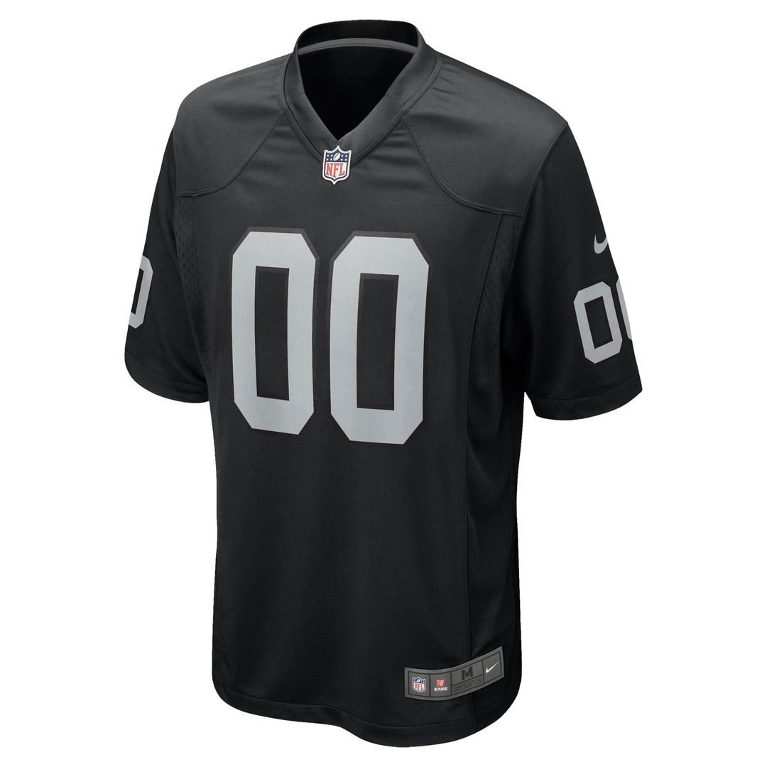 Las Vegas Raiders Nike Black Custom Game Jersey
