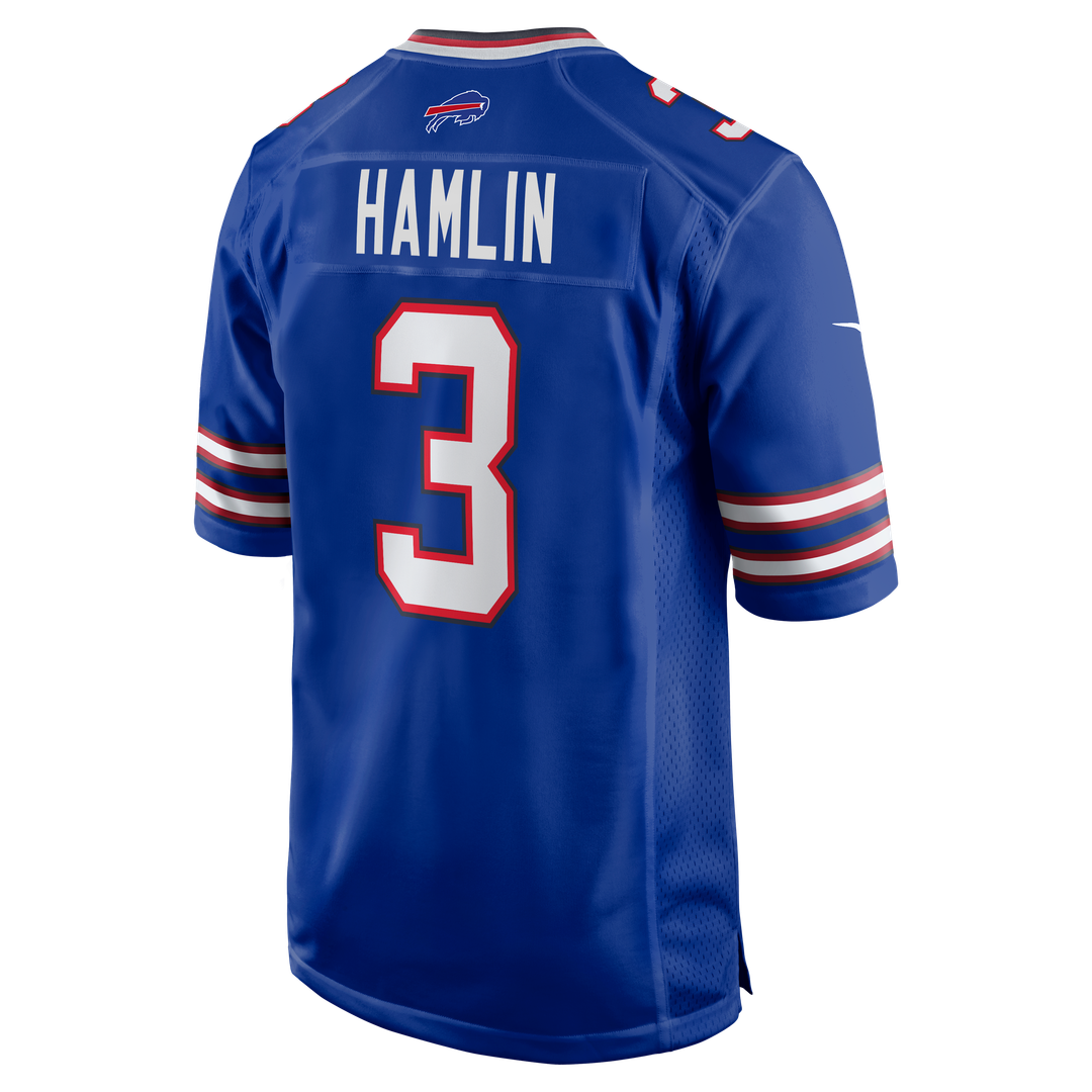 Buffalo Bills Damar Hamlin Nike White Game Jersey