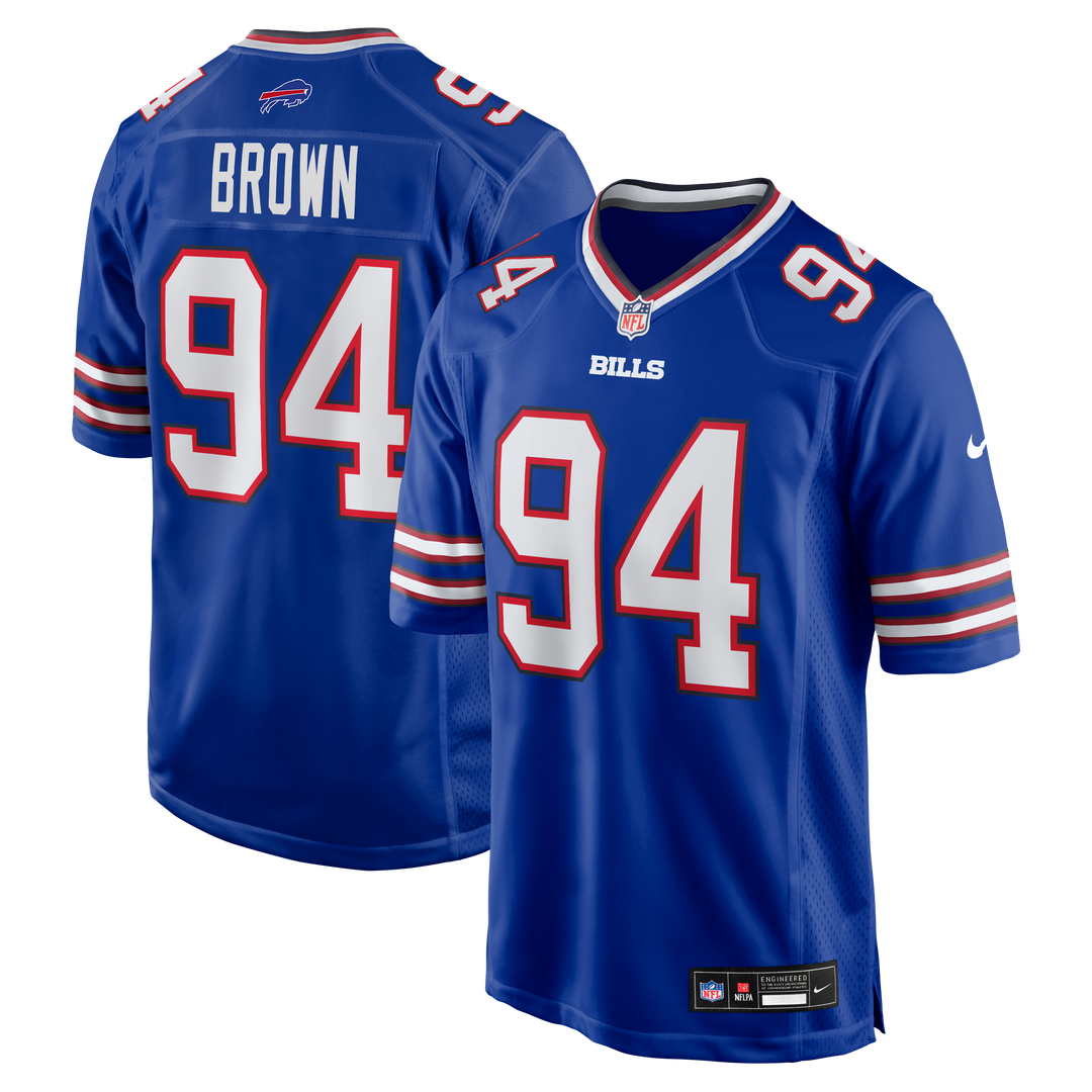Buffalo Bills Andrew Brown Nike Royal Game Jersey