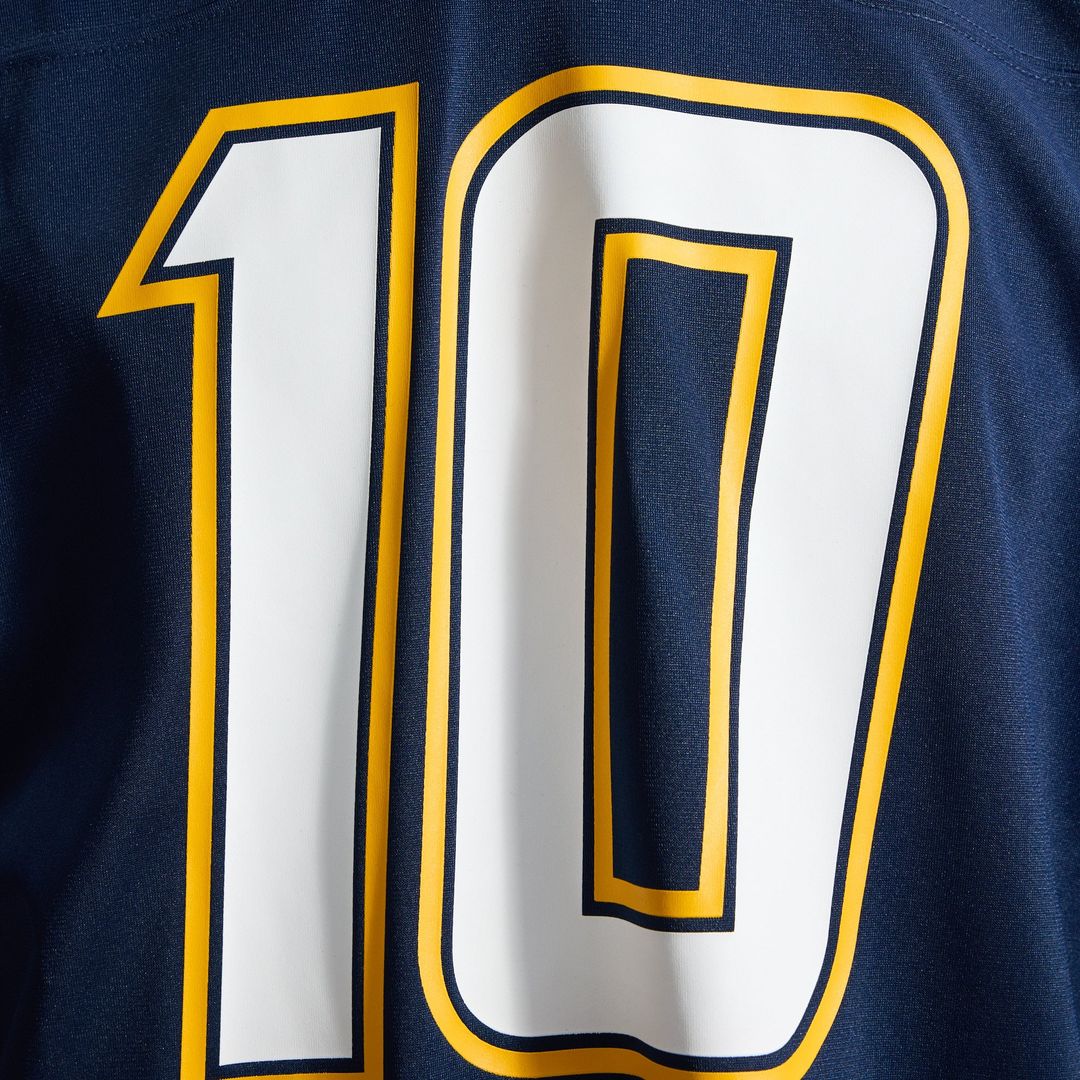 Los Angeles Chargers Justin Herbert Nike Gold Alternate Charger Power Game Player Jersey