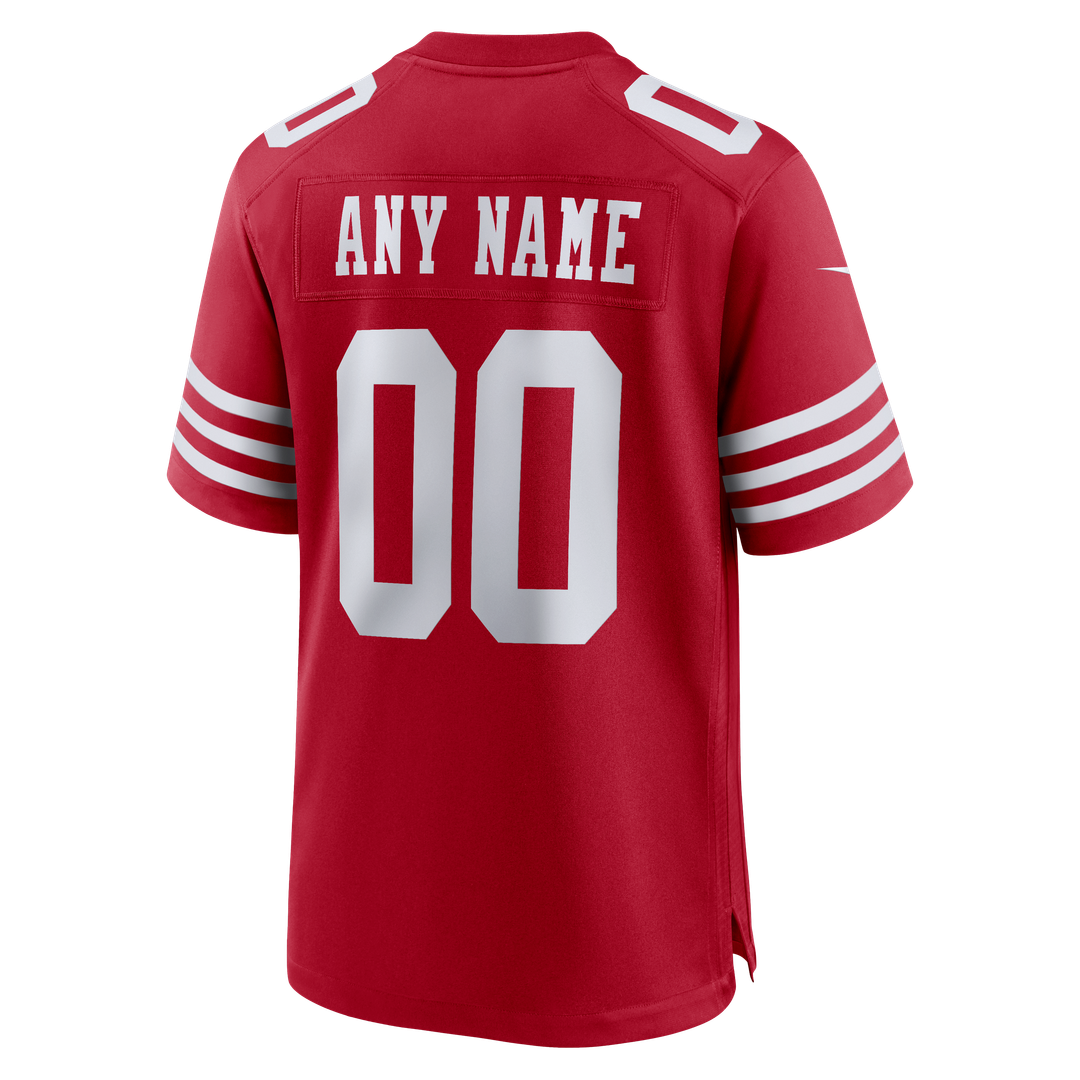 San Francisco 49ers Nike Scarlet 80th Anniversary Alternate Custom Game Jersey