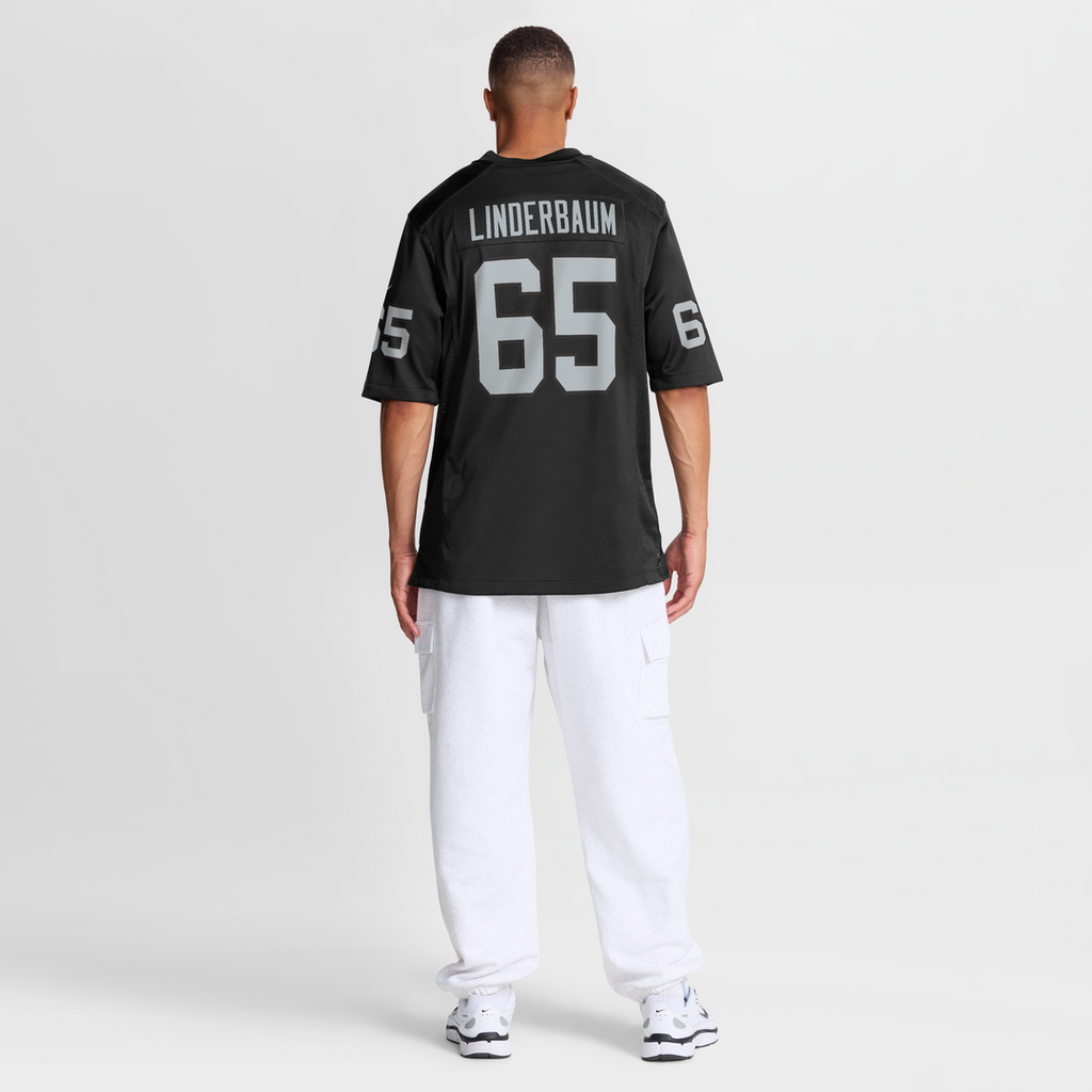 Las Vegas Raiders Tyler Linderbaum Nike Black Team Game Jersey