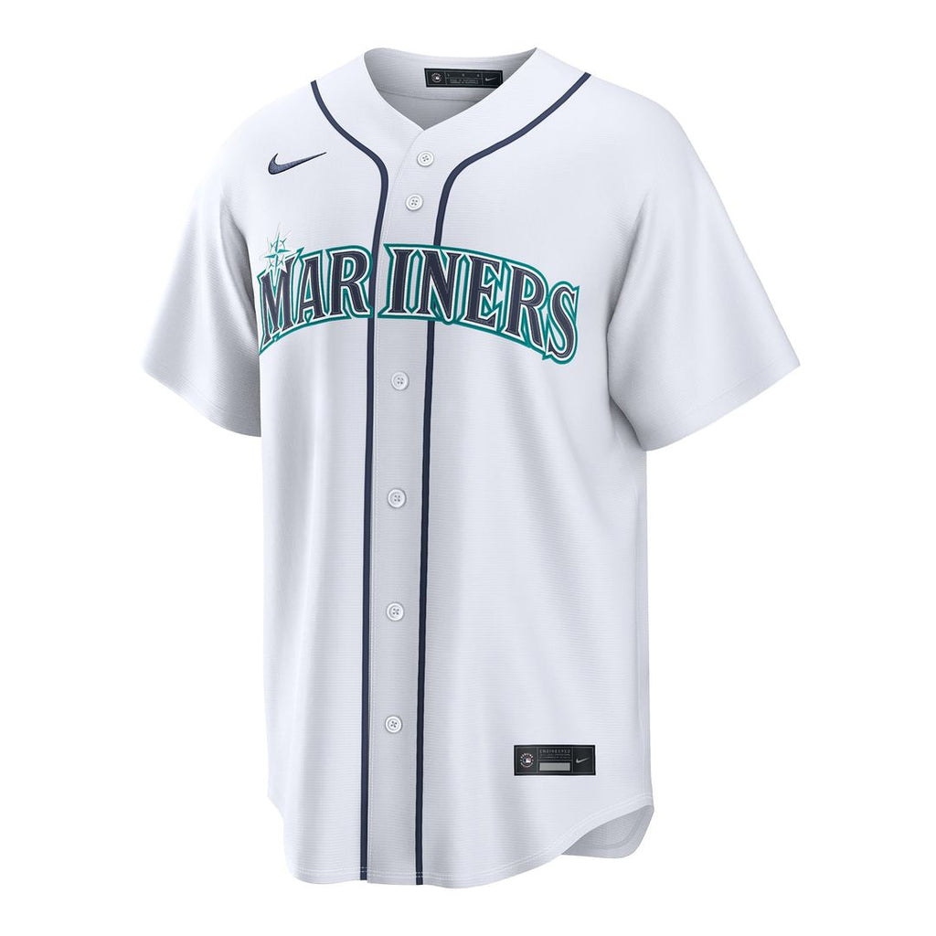 Seattle Mariners George Kirby Nike White Home Replica Jersey