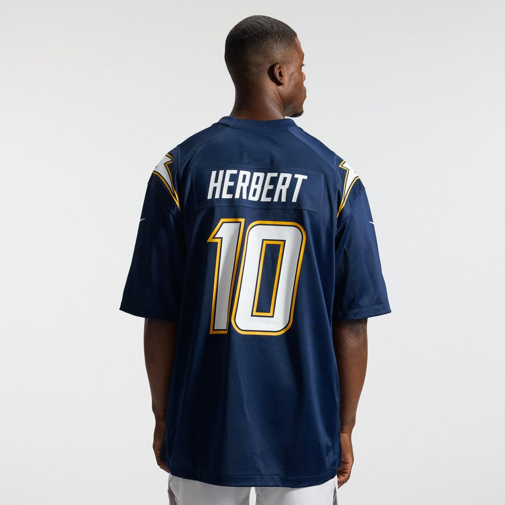 Los Angeles Chargers Justin Herbert Nike Gold Alternate Charger Power Game Player Jersey